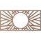 Ekena Millwork Hoover Wood Fretwork Pierced Ceiling Medallion, Wood (Paint Grade), 32"W x 16"H x 11 7/8"ID x 3/8"T CMWP32X16X0375HOMF - alternate 5